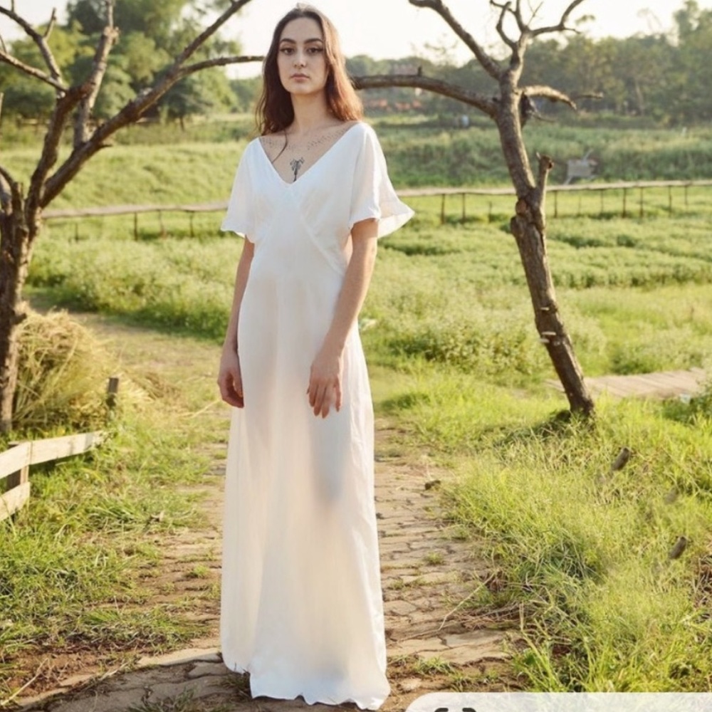 Leila Silk Handmade Silk Blend Dress